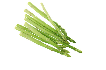 Asparagus isolated in white backgroundの写真素材