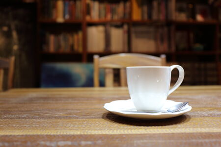 coffee on wood background
