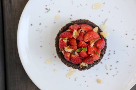strawberry tartの写真素材