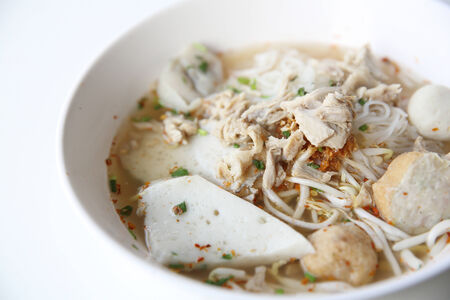 Thai food Tom yum noodle in Thai style