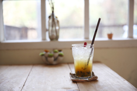 Passionfruit juiceの写真素材