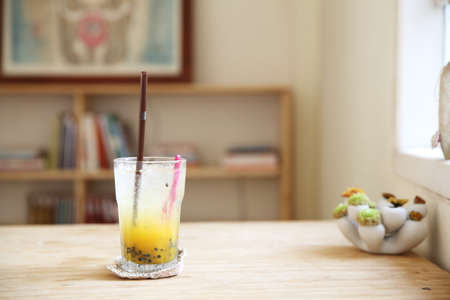 Passionfruit juiceの写真素材