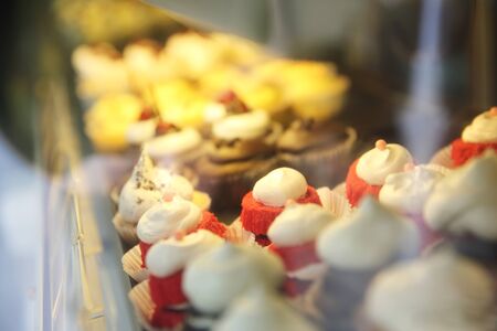 colorful cupcakesの写真素材