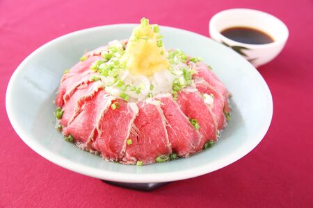 beef tatakiの写真素材