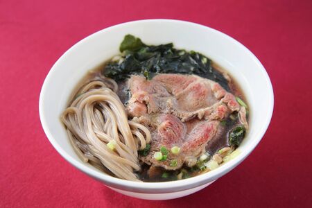 Beef Soba noodleの写真素材