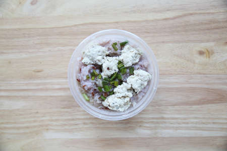 Chicken rice soupの写真素材