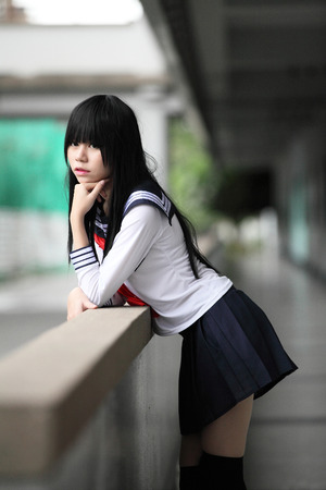 asian schoolgirl japan japanese asian schoolgirlの素材 [FY31042266632] | ストックフォトの Qlean  Market（キュリンマーケット）
