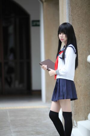 asian schoolgirl japan japanese asian schoolgirlの素材 [FY31042264286] | ストックフォトの Qlean  Market（キュリンマーケット）