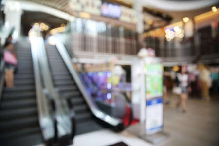 blurred image of shopping mall backgroundの写真素材
