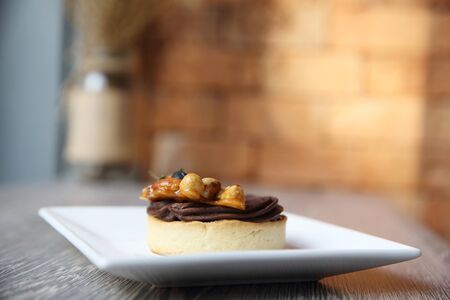 Chocolate Cake with fruitの写真素材