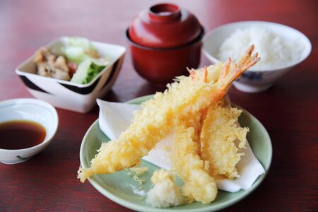 Tempura Fried shrimp Japanese styleの写真素材