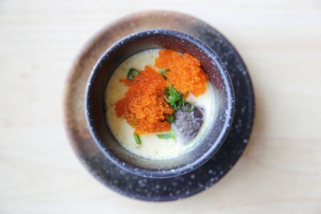 steamed beaten eggの写真素材