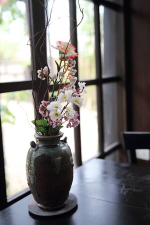 flower in jarの写真素材