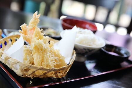 Tempura Fried shrimp Japanese styleの写真素材