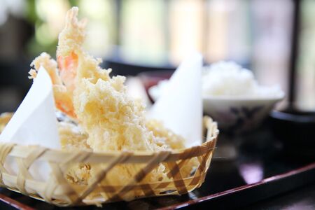 Tempura Fried shrimp Japanese style