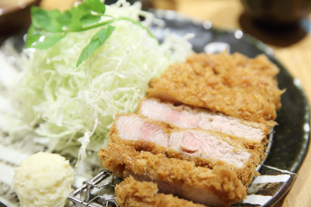 deep fried pork tonkatsu Japanese Tonkatsuの写真素材