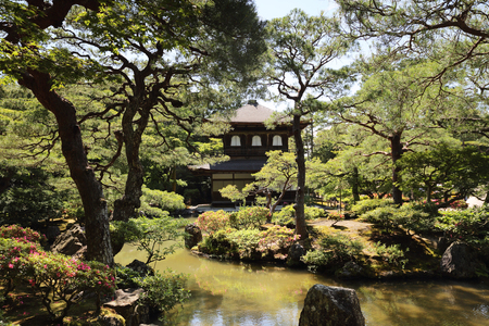 Ginkakuji temple in Kyoto Japanのeditorial素材