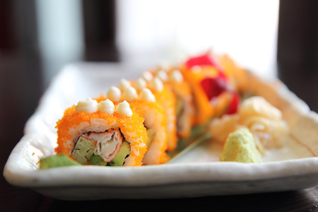 california maki sushi japanese foodの写真素材