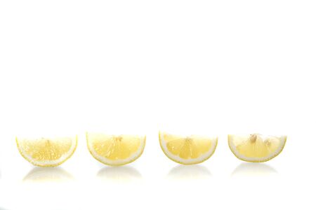 Lemon isolated in white backgroundの写真素材