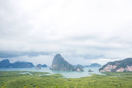 Seascape in long exposureの写真素材