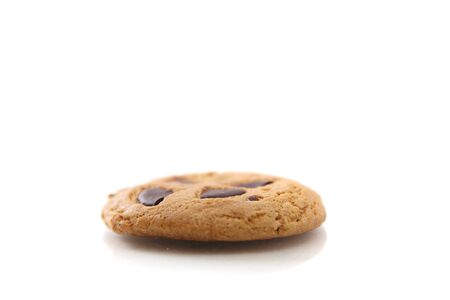 Cookie chocolate isolated in white backgroundの写真素材
