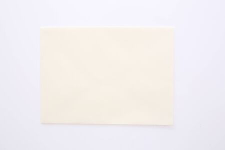envelope paper isolated in white backgroundの写真素材