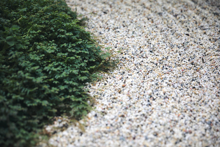 japanese zen stones garden with space backgroundの写真素材