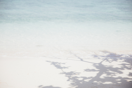 Sea and sand background with blur focusの写真素材