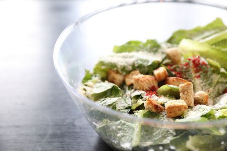 caesar salad healthy foodの写真素材