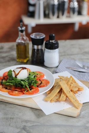 Italian cuisine , Piadinaの写真素材