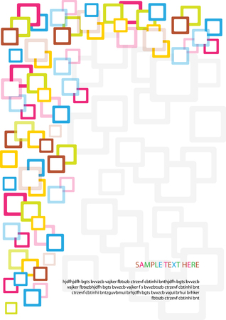 symmetrical squares vector backgroundのイラスト素材