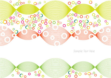 symmetrical circles and lines vector backgroundのイラスト素材