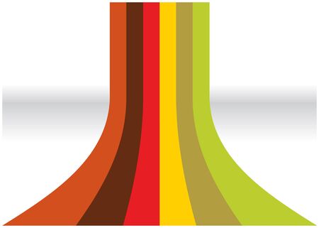 abstract vector retro background with colorful stripesのイラスト素材
