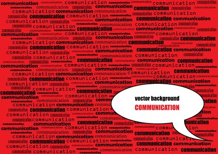 communication background with speech bubbleのイラスト素材