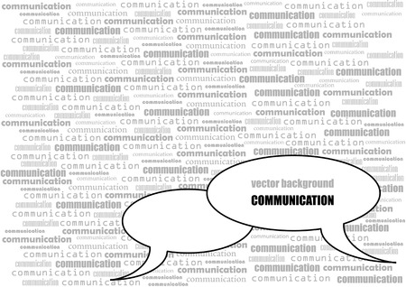 communication background with speech bubblesのイラスト素材