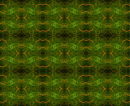 abstract green shapes fractal
