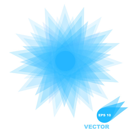 origami paper vector snowflakeのイラスト素材