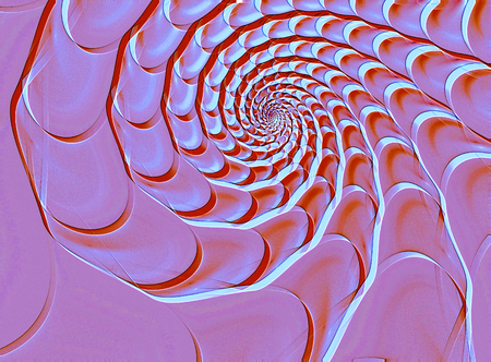 color abstract fractal background with symmetrical spiral conchの写真素材