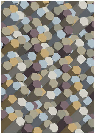 dimensional hexagonal columns background