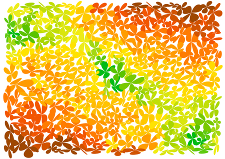 Vector bright autumn leaves backgroundのイラスト素材