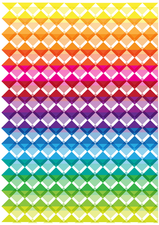 abstract vector background with rainbow squares, mosaic tiles vector conceptのイラスト素材