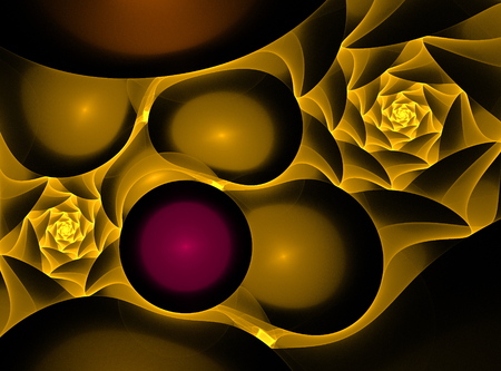 bright colorful fractal fantasy backgroundの写真素材