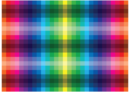 Abstract color harmonies background. Glossy color palette. Mosaic tiles vector background. Bright squares.のイラスト素材
