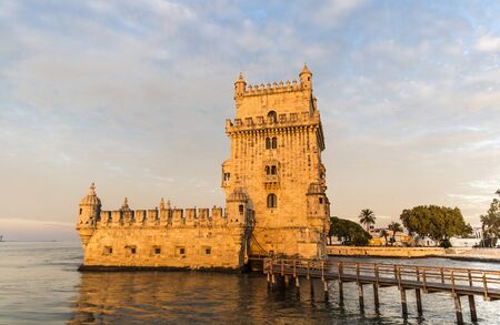 Belem Tower in Lisbon, Portugalの写真素材
