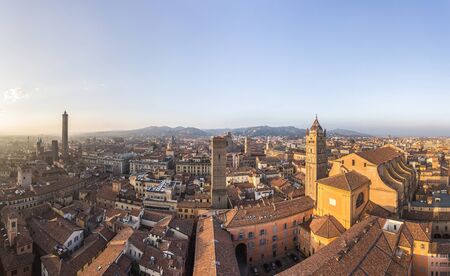 Panorama of Bologna, Italyの写真素材