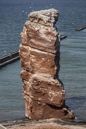 Lange Anna - the high sea stack on the island of Helgolandの写真素材