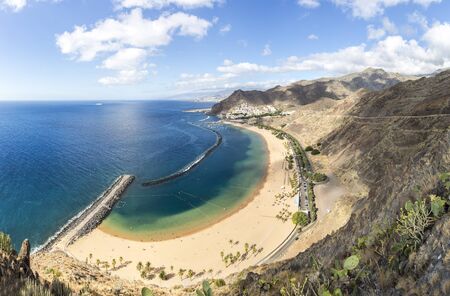 Las Teresitas beach at the north of Tenerife island, Spainのeditorial素材