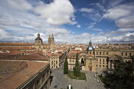 Aerial view of the center of Salamanca. Spainのeditorial素材