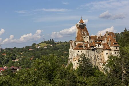 Castle in Romanian town Bran commonly known as Dracula castleのeditorial素材