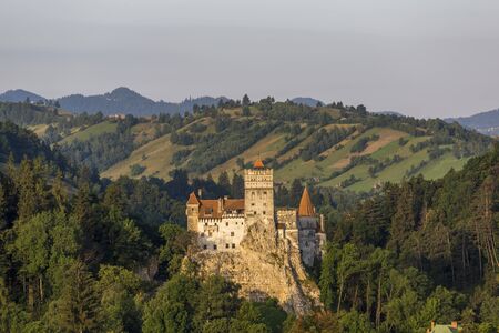 Castle in Romanian town Bran commonly known as Dracula castleのeditorial素材